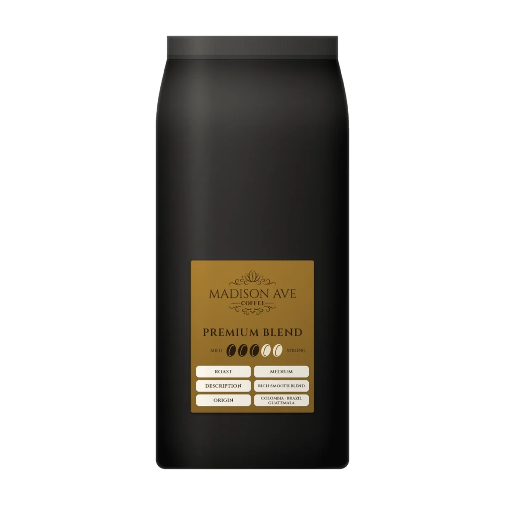 Madison Ave Coffee Premium Blend, 1 kg bag